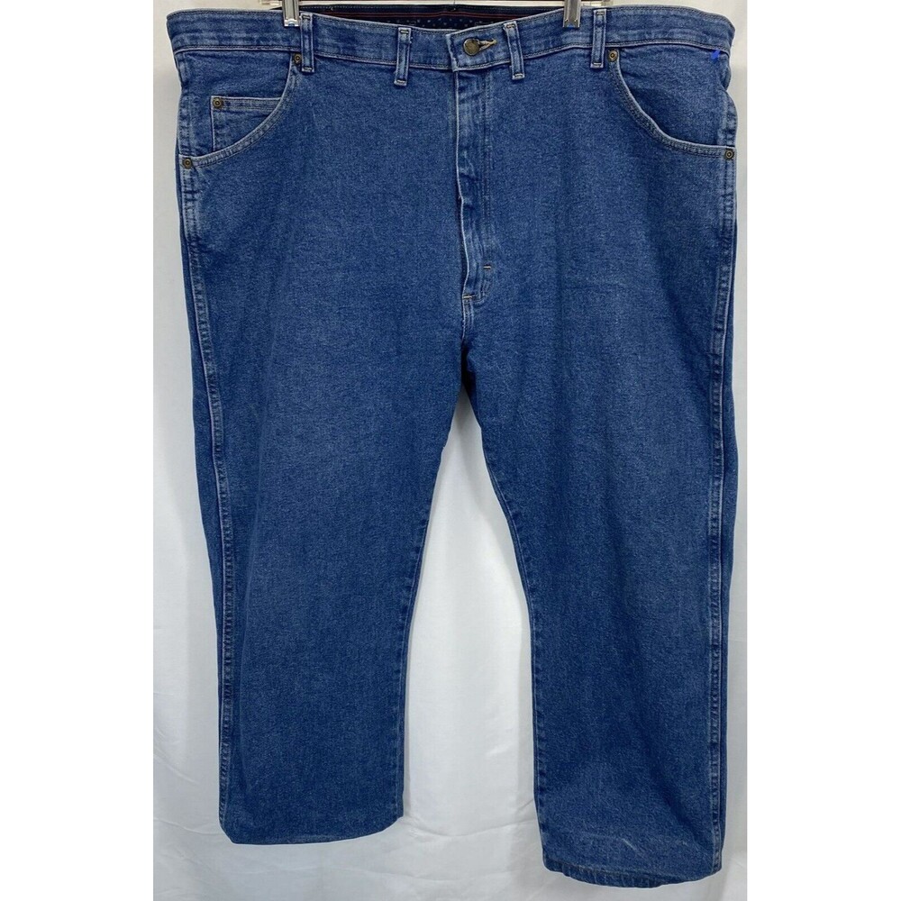 Wrangler Jeans Men’s 44x29 Relaxed Fit Blue Denim Measures 44-45x27 RN130273